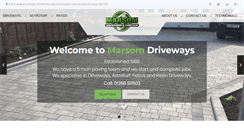 Desktop Screenshot of marsomdriveways.com